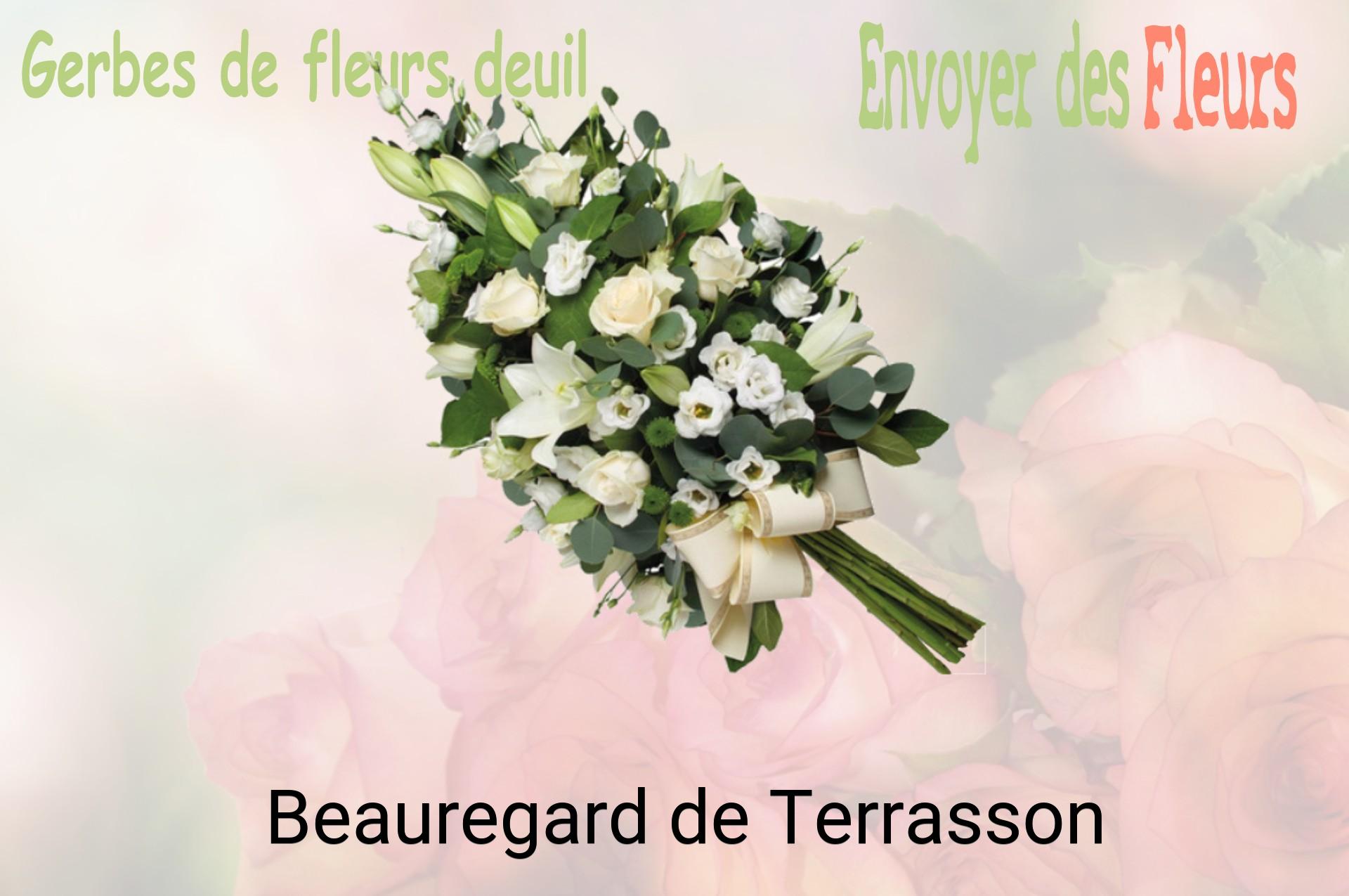 Gerbe de fleurs de deuil livrée à Beauregard-de-Terrasson